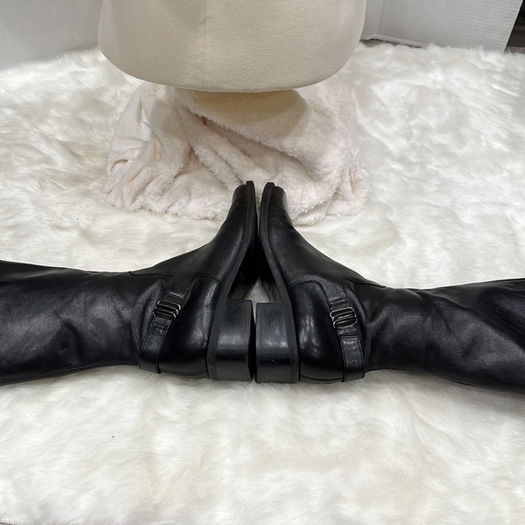 Naturalizer black leather boots size 8W - Picture 5 of 14